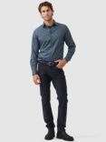 Rodd & Gunn Bellmount Floral Print Slim Fit Cotton Shirt, Indigo