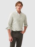 Rodd & Gunn Gunn Oxford Gingham Check Slim Fit Long Sleeve Shirt, Dusty Sage