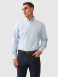 Rodd & Gunn Gunn Oxford Plain Slim Fit Long Sleeve Shirt, Powder Blue