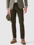 Rodd & Gunn Heriot Straight Fit Soft Cotton Chinos, Forest