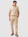 Rodd & Gunn Heriot Stretch Cotton Straight Fit Chino Trousers, Natural