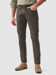 Rodd & Gunn Heriot Stretch Cotton Straight Fit Chino Trousers, Forest