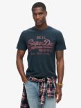 Superdry Vintage Logo Graphic T-Shirt, Eclipse Navy