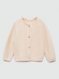 Mango Baby Boba Cardigan, Lt Pastel Brown