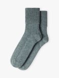 Brora Cashmere Blend Socks, Mercury