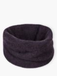 Brora Gauzy Cashmere Snood, Blackcurrant