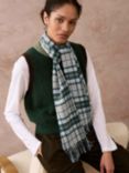 Brora Cashmere Plaid Check Scarf