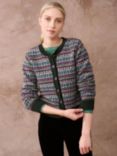 Brora Fair Isle Merino Wool Cardigan