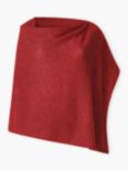 Brora Cashmere Gauze Poncho, Clay