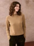 Brora Cable Cashmere Jumper, Camel