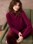 Brora Cashmere Round Neck Jumper, Mulberry