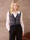 Brora Fair isle Cashmere Waistcoat, Multi