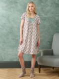 Brora Floral Striped Nightdress, Multi