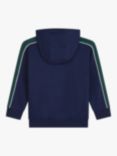 HUGO Kids' Brushed Fleece Track Top, Navy/Green