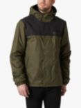 Helly Hansen Vancouver Fleece Lined Waterproof Jacket, Utility Green/Black