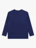 HUGO Kids' Logo Long Sleeve T-Shirt, Medieval Blue