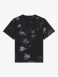 HUGO Kids' Logo Tie Dye T-Shirt, Black/Grey