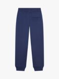 HUGO Kids' Fleece Back Brushed Joggers, Navy/Green