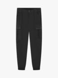 HUGO Kids' Loose Fit Combat Trousers, Black