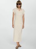 Mango Chiara Collar Dress, Cream