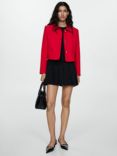 Mango Andrew Cropped Jacket, Red