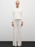 Mango Julie Tailored Button Jacket, White