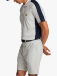 Lyle & Scott Golf Striped Polo Shirt, Pebbledark Navy