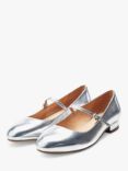 Moda in Pelle Florentin Metallic Leather Mary Janes, Silver