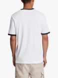 Lyle & Scott Ringer T-Shirt, Z433 White/Dark Navy