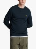 Lyle & Scott Logo Crew Neck Cotton Sweatshirt, Dark Navy