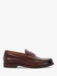 Dune Samson Leather Penny Loafer, Chestnut