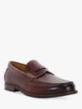 Dune Samson Leather Penny Loafer, Chestnut