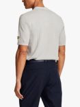 Lyle & Scott Grid Polo Shirt, Pebble