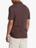 Lyle & Scott Polka Diamond Polo Shirt, Deep Mahogany