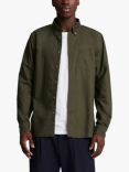 Lyle & Scott Tonal Eagle Oxford Shirt, Olive