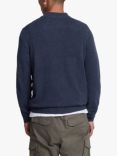 Lyle & Scott Wool and Cashmere Crew Neck Jumper, Midnight Navy