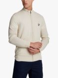 Lyle & Scott Wool and Cashmere Zip Through Jumper, Discovery Khaki