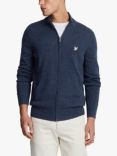 Lyle & Scott Wool and Cashmere Zip Through Jumper