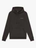 Lyle & Scott Embroidered Logo Hoodie, X427 Gunmetal/ Cove