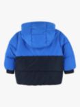 BOSS Baby Two-Tone Hooded Down Puffer Jacket, Bright Cobalt