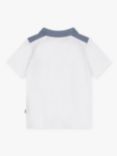 HUGO BOSS Baby Logo Colour Block Polo Shirt, White