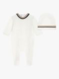 BOSS Baby Onesie and Hat Set, Offwhite