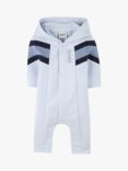 HUGO BOSS Baby Hooded All-in-One, Pale Blue