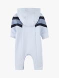 HUGO BOSS Baby Hooded All-in-One, Pale Blue