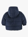 BOSS Baby Water Repellent Hooded Jacket, Navy