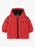 HUGO BOSS Baby Hooded Puffer Jacket, Red