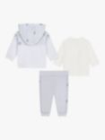 HUGO BOSS Baby Trousers, Cardigan & Top Set, Pale Blue