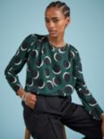 Baukjen Dottie Printed Top, Green/Multi