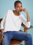 Baukjen Montrose Relaxed Organic Cotton Blend Top, Pure White