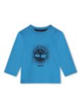 Timberland Baby Logo T-Shirt, Blue Enamel